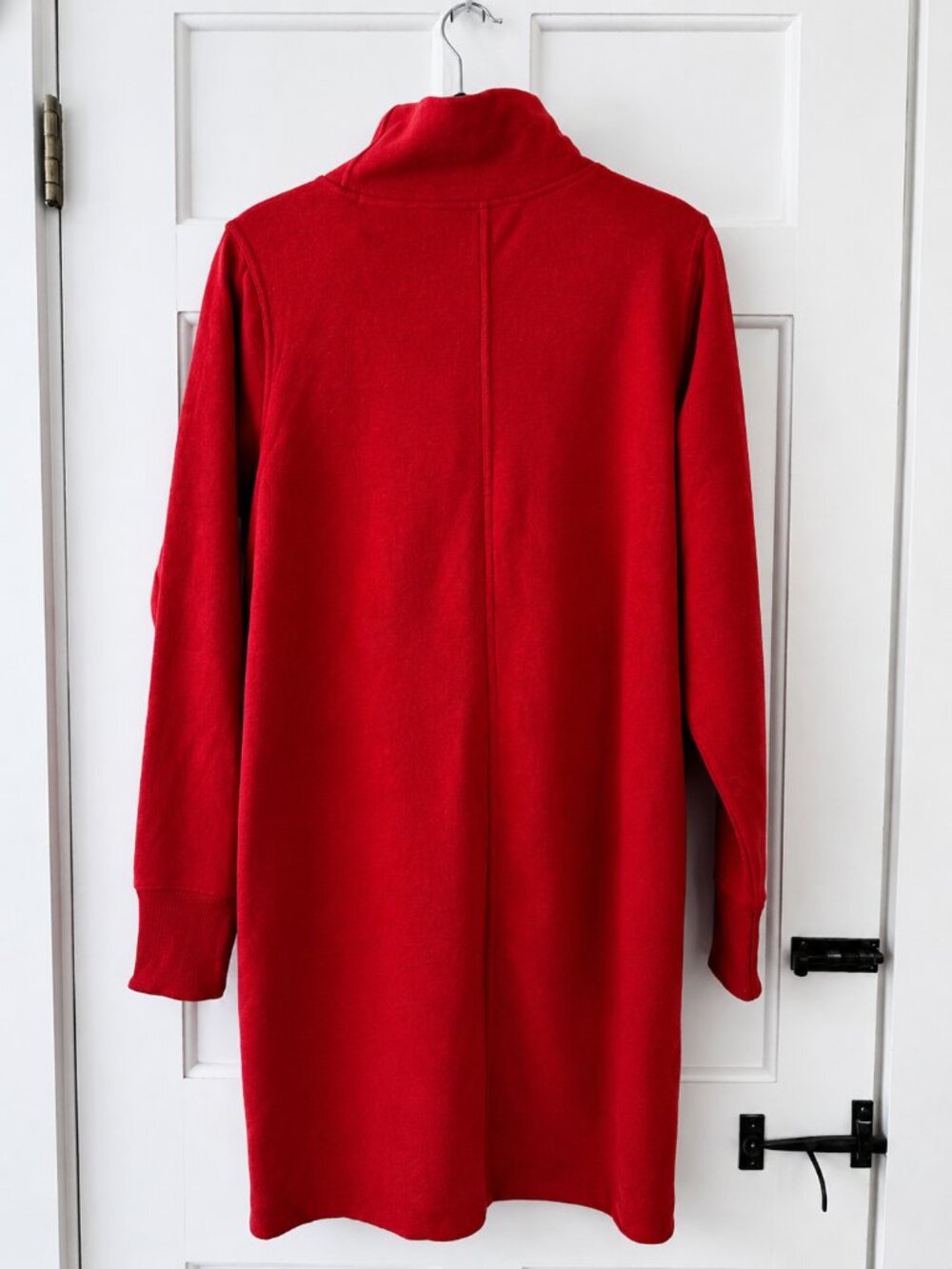 Athleta Cozy Karma Mock Neck Cocoon Dress Red NWT Size S - Picture 4 of 10